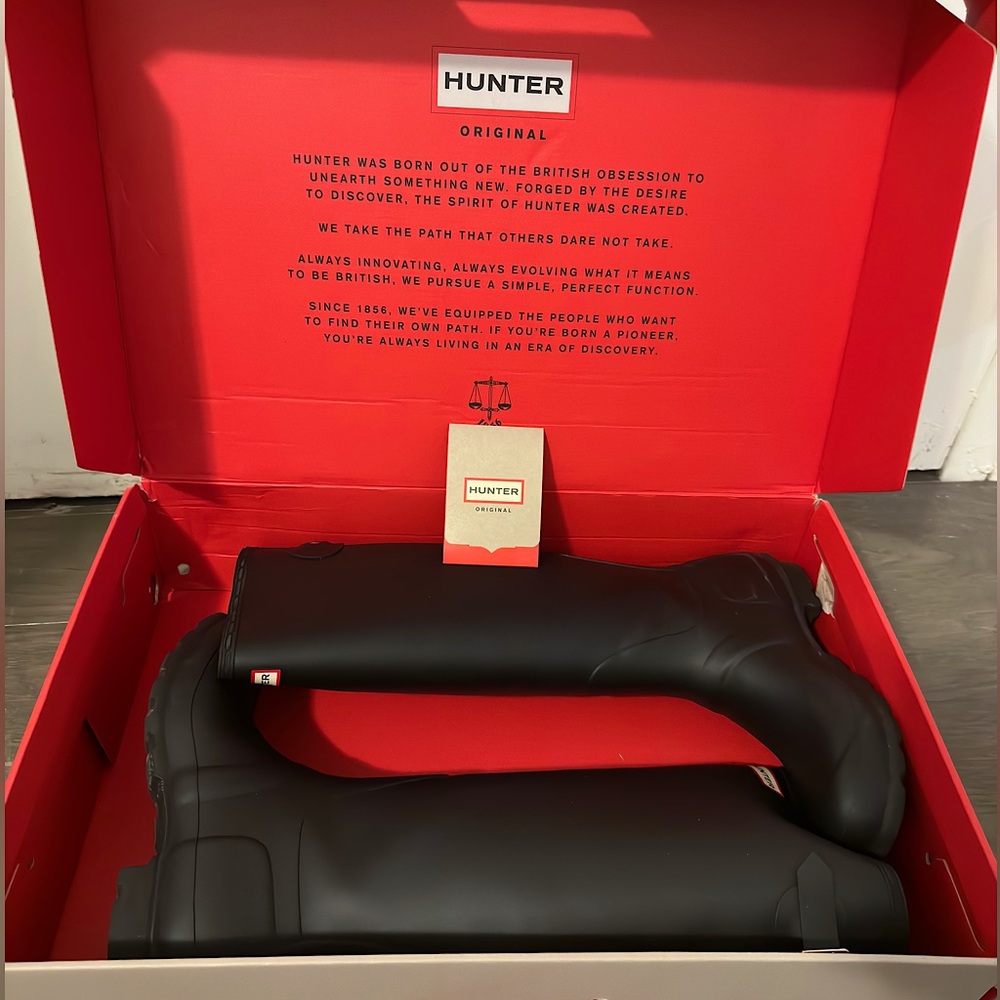 Hunter boots adjustable original black